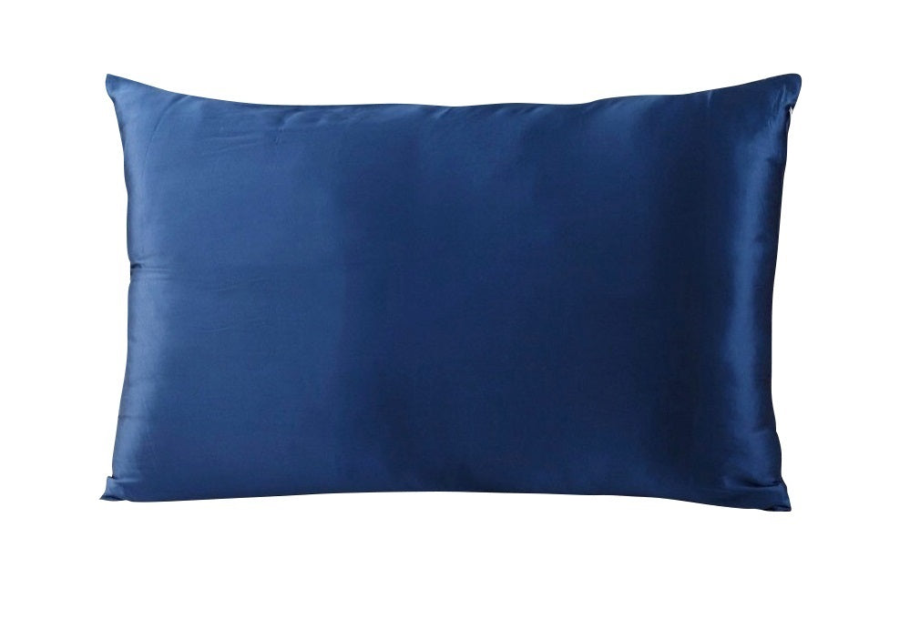 Navy Blue 100% Pure Mulberry Silk Pillowcase