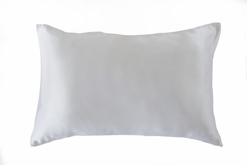 King Size Ivory White 100% Pure Mulberry Silk Pillowcase