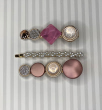 Mix & Match Pearl Hair Clip Pack - Pink